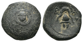 Greek bronze coin, Weight 3.65 gr - Diameter 15 mm Greek bronze coin