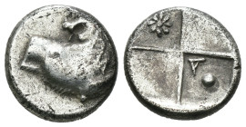 Greek silver coin, Weight 2.24 gr - Diameter 14 mm Greek silver THRACE, Cherronesos. 400-350 BC. AR