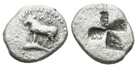 Greek silver coin, Weight 1.28 gr - Diameter 12 mm Greek silver coin
THRACE, . Circa 340-320 BC. AR