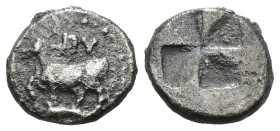 Greek silver coin, Weight 1.04 gr - Diameter 11 mm Greek silver coin
THRACE, . Circa 340-320 BC. AR