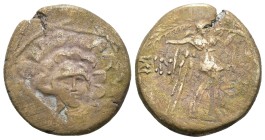 Greek bronze coin, Weight 7.52 gr - Diameter 22 mm Greek bronze coin