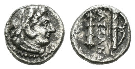 Greek silver coin, Weight 0.33 gr - Diameter 7 mm Greek silver coin