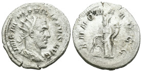 Weight 3.64 gr - Diameter 23 mm Silver Roman Imperial Coin

Weight  3.64 gr -  Diameter 23 mm Philip I AR Denarius AD 244-249