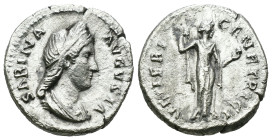 Weight 3.05 gr - Diameter 18 mm

Silver Roman Imperial Coin

Weight  3.05 gr -  Diameter 18 mm SABİNA AR Denarius AD 133-135