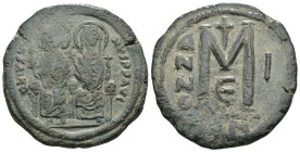 Weight 14.18 gr - Diameter 30 mm Bronze Byzantine Coin