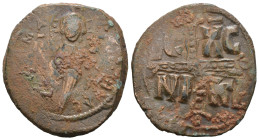 Weight 9.53 gr - Diameter 28 mm Bronze Byzantine Coin