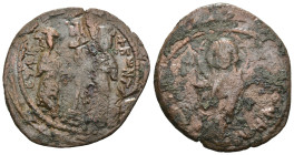 Weight 6.21 gr - Diameter 26 mm Bronze Byzantine Coin