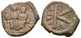 Weight 5.35 gr - Diameter 20 mm Bronze Byzantine Coin