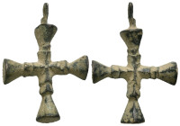 Bronze 5.33 gram Diameter 34 mm BYZANTINE EMPIRE.Cross.(8th-10th century).Ae. Sold as seen.