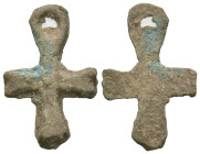 Bronze 4.80 gram Diameter 31 mm BYZANTINE EMPIRE.Cross.(8th-10th century).Ae. Sold as seen.