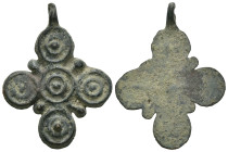 Bronze 7.70 gram Diameter 39 mm BYZANTINE EMPIRE.Cross.(8th-10th century).Ae. Sold as seen.