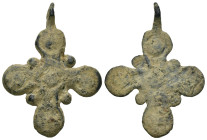 Bronze 5.19 gram Diameter 38 mm BYZANTINE EMPIRE.Cross.(8th-10th century).Ae. Sold as seen.