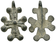 Bronze 7.60 gram Diameter 38 mm BYZANTINE EMPIRE.Cross.(8th-10th century).Ae. Sold as seen.