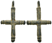 Bronze 5.87 gram Diameter 42 mm BYZANTINE EMPIRE.Cross.(8th-10th century).Ae. Sold as seen.
