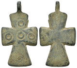 Bronze 5.00 gram Diameter 35 mm BYZANTINE EMPIRE.Cross.(8th-10th century).Ae. Sold as seen.
