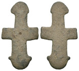 Bronze 1.98 gram Diameter 30 mm BYZANTINE EMPIRE.Cross.(8th-10th century).Ae. Sold as seen.