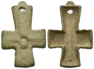 Bronze 8.64 gram Diameter 39 mm BYZANTINE EMPIRE.Cross.(8th-10th century).Ae. Sold as seen.