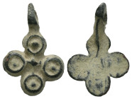 Bronze 2.26 gram Diameter 22 mm BYZANTINE EMPIRE.Cross.(8th-10th century).Ae. Sold as seen.
