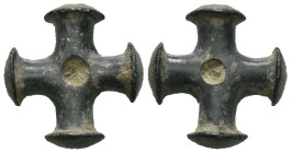 Bronze 12.30 gram Diameter 24 mm BYZANTINE EMPIRE.Cross.(8th-10th century).Ae. Sold as seen.