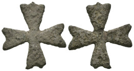 Bronze 3.10 gram Diameter 27 mm BYZANTINE EMPIRE.Cross.(8th-10th century).Ae. Sold as seen.