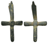 Bronze 1.04 gram Diameter 24 mm BYZANTINE EMPIRE.Cross.(8th-10th century).Ae. Sold as seen.