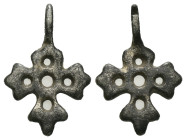 Bronze 1.42 gram Diameter 22 mm BYZANTINE EMPIRE.Cross.(8th-10th century).Ae. Sold as seen.