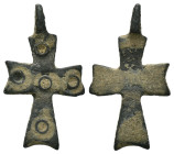 Bronze 1.45 gram Diameter 25 mm BYZANTINE EMPIRE.Cross.(8th-10th century).Ae. Sold as seen.