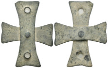 Bronze 8.61 gram Diameter 46 mm BYZANTINE EMPIRE.Cross.(8th-10th century).Ae. Sold as seen.