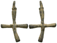 Bronze 3.85 gram Diameter 38 mm BYZANTINE EMPIRE.Cross.(8th-10th century).Ae. Sold as seen.