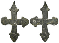 Bronze 2.67 gram Diameter 37 mm BYZANTINE EMPIRE.Cross.(8th-10th century).Ae. Sold as seen.