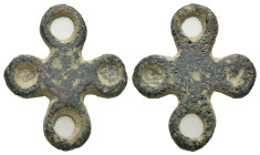 Bronze 3.59 gram Diameter 25 mm BYZANTINE EMPIRE.Cross.(8th-10th century).Ae. Sold as seen.