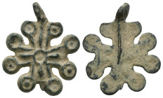 Bronze 4.87 gram Diameter 28 mm BYZANTINE EMPIRE.Cross.(8th-10th century).Ae. Sold as seen.