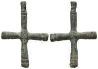 Bronze 6.21 gram Diameter 38 mm BYZANTINE EMPIRE.Cross.(8th-10th century).Ae. Sold as seen.
