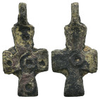 Bronze 4.32 gram Diameter 28 mm BYZANTINE EMPIRE.Cross.(8th-10th century).Ae. Sold as seen.