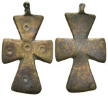 Bronze 3.00 gram Diameter 34 mmBYZANTINE EMPIRE.Cross.(8th-10th century).Ae. Sold as seen.