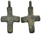 Bronze 3.49 gram Diameter 29 mm BYZANTINE EMPIRE.Cross.(8th-10th century).Ae. Sold as seen.