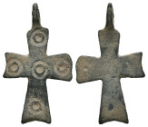 Bronze 1.35 gram Diameter 28 mm BYZANTINE EMPIRE.Cross.(8th-10th century).Ae. Sold as seen.