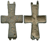 Bronze 8.61 gram Diameter 44 mm BYZANTINE EMPIRE.Cross.(8th-10th century).Ae. Sold as seen.