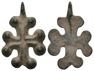 Bronze 3.38 gram Diameter 30 mm BYZANTINE EMPIRE.Cross.(8th-10th century).Ae. Sold as seen.