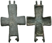 Bronze 13.78 gram Diameter 54 mm BYZANTINE EMPIRE.Cross.(8th-10th century).Ae. Sold as seen.