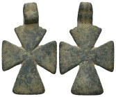 Bronze 2.90 gram Diameter 33 mm BYZANTINE EMPIRE.Cross.(8th-10th century).Ae. Sold as seen.