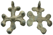 Bronze 3.00 gram Diameter 24 mm BYZANTINE EMPIRE.Cross.(8th-10th century).Ae. Sold as seen.
