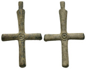 Bronze 3.79 gram Diameter 35 mm BYZANTINE EMPIRE.Cross.(8th-10th century).Ae. Sold as seen.