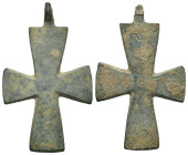 Bronze 5.47 gram Diameter 40 mm BYZANTINE EMPIRE.Cross.(8th-10th century).Ae. Sold as seen.