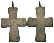 Bronze 5.23 gram Diameter 42 mm BYZANTINE EMPIRE.Cross.(8th-10th century).Ae. Sold as seen.