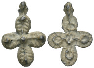 Bronze 3.34 gram Diameter 25 mm BYZANTINE EMPIRE.Cross.(8th-10th century).Ae. Sold as seen.