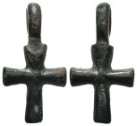 Bronze 6.37 gram Diameter 32 mm BYZANTINE EMPIRE.Cross.(8th-10th century).Ae. Sold as seen.