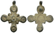 Bronze 4.99 gram Diameter 34 mm BYZANTINE EMPIRE.Cross.(8th-10th century).Ae. Sold as seen.