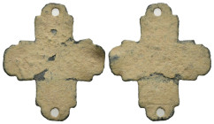 Bronze 1.36 gram Diameter 27 mm BYZANTINE EMPIRE.Cross.(8th-10th century).Ae. Sold as seen.