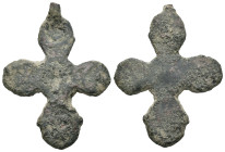 Bronze 9.01 gram Diameter 40 mm BYZANTINE EMPIRE.Cross.(8th-10th century).Ae. Sold as seen.